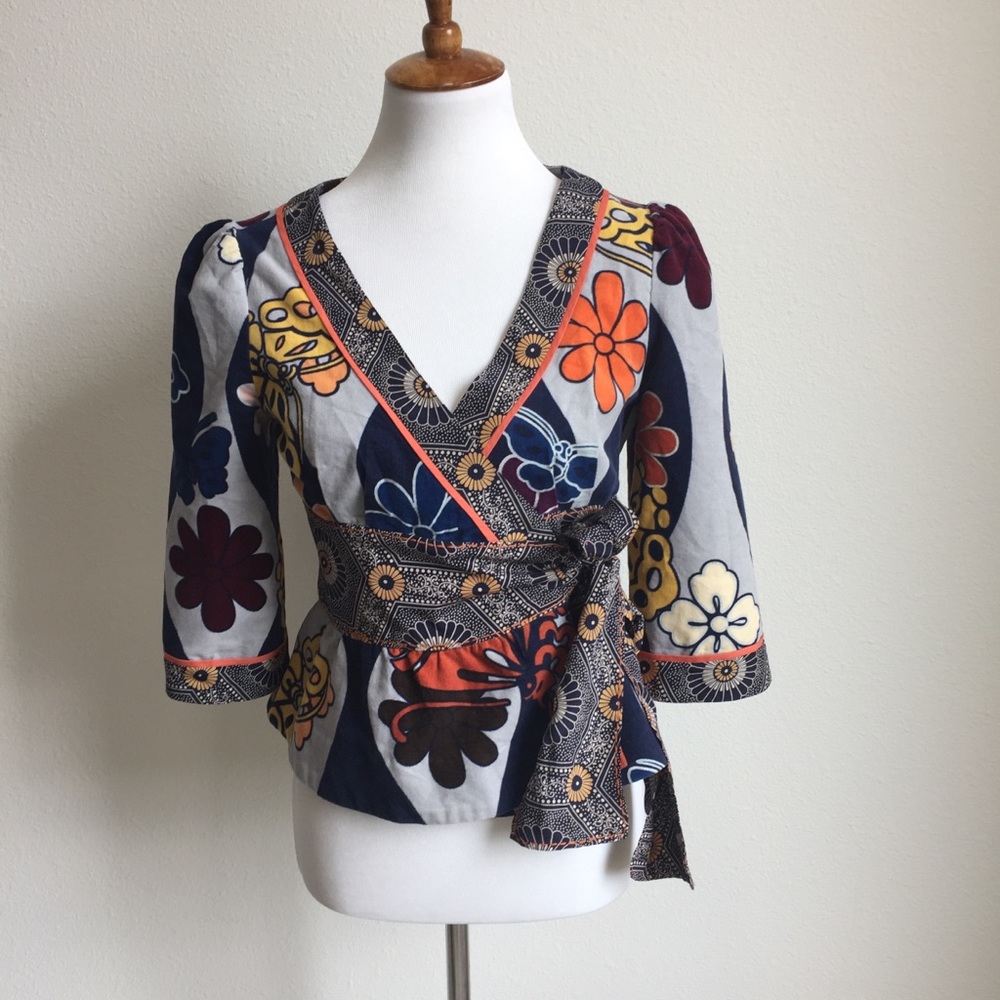 Anthro elevenses Tokyo Calling velvet blazer S - Picture 3 of 8
